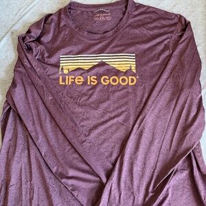 Life Is Good long sleeve crusher crusher tee